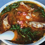 満州ニラら～めんの店 さかえや - 満州ニラギョーザラーメン（中）