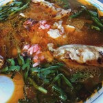 満州ニラら～めんの店 さかえや - 満州ニラギョーザラーメン（中・アップ）