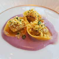 エノテーカ ピンキオーリ 名古屋 - オッソブーコを詰めたトルテッリ　シャドークイーンのヴェルッタータ