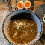 つけ麺屋 やすべえ - 辛味つけ麺のつけ汁('20/12/11)