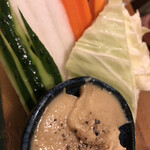もんぱち - 野菜スティック(味噌バーニャカウダディップ)