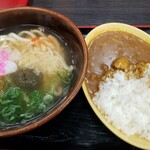 資さんうどん - うどんとミニカレー　650円❗