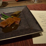 あわじ浜離宮 別荘 鐸海 - 2012_あわじ浜離宮 別荘 鐸海_肉料理：淡路島サーロインのポワレ 焦がしバターのソース