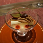 あわじ浜離宮 別荘 鐸海 - 2012_あわじ浜離宮 別荘 鐸海_デザート：甘酒と柚子のヴェリーヌ仕立て