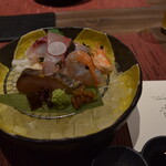 あわじ浜離宮 別荘 鐸海 - 2012_あわじ浜離宮 別荘 鐸海_お造り：旬魚のお造り