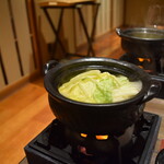 あわじ浜離宮 別荘 鐸海 - 2012_あわじ浜離宮 別荘 鐸海_鍋物：ホウボウのすき焼き