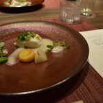 あわじ浜離宮 別荘 鐸海 - 2012_あわじ浜離宮 別荘 鐸海_魚料理：鯛の白ワイン蒸し　蕪のクリームソース