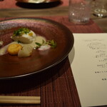 あわじ浜離宮 別荘 鐸海 - 2012_あわじ浜離宮 別荘 鐸海_魚料理：鯛の白ワイン蒸し　蕪のクリームソース