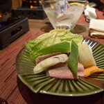 あわじ浜離宮 別荘 鐸海 - 2012_あわじ浜離宮 別荘 鐸海_鍋物：ホウボウのすき焼き