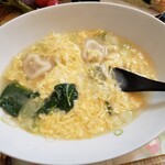 ペンションみなもと - 餃子の玉子スープ（三日目の朝食）