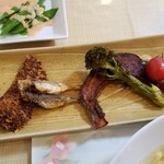 ペンションみなもと - 揚げ物盛合せ（三日目の朝食）