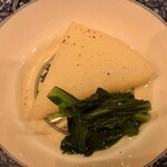 川田 - 2020.11.  聖護院大根と京菊名の焚き合わせ