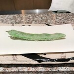 天麩羅 巽 - モロッコいんげん