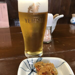 とんかつ 椿 - 生中ビール