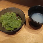 まんてん鮨 日本橋 - 蜆汁　めかぶ