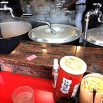 ラーメン 環2家 - 3本の大型寸胴