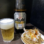 中華そば べんてん - ビール 中(お通し付)