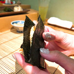 すし匠 - 平貝の磯辺焼き