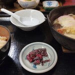 Tsuchifuku Shokudou - なべ焼きうどんセット