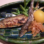 くろぎ - 天然鮎の塩焼き