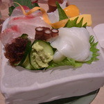 くろぎ - 豊後水道のお造り　氷に乗せて