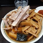 中華そば べんてん - つけ汁 チャーシューメンマ