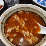 中華そば べんてん - 最後にスープ割をお願いします。