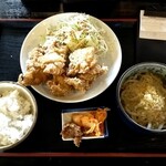 まるまるうどん - もと唐揚げ定食