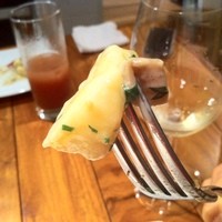 イタリア料理 スペランツァ - ジャガイモのニョッキ　イタリア産サラミとポルチーニ茸のクリームソース