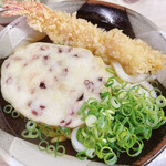 讃岐うどん がもう - うどん小(150円), 天ぷら(100円)×2