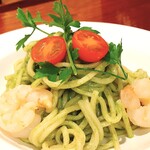 カフェ ド ラモ - 海老とパクチーのジェノベーゼ