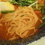 炭火焼肉　韓山 - 辛麺のアップ
