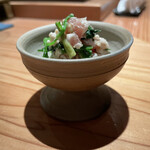 とり茶太郎 - ホロホロ鳥のなめろう