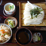 たけ山 - えいろうどん
            はらこめし＆茶碗蒸し（和食セット）