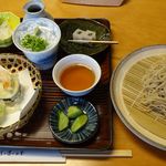 塩の道づれ家 - そば定食。塩の道づれ家(愛知県足助町)