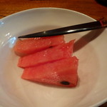 みかわ 是山居 - デザート　スイカ