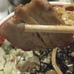 武蔵野アブラ學会 - 201208 武蔵野アブラ學会　特濃油そば（チャーシューは、ちょっとガシガシ）.jpg