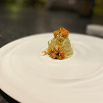 イチリン ハナレ - 黒酢上海蟹カッペリーニ