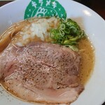 麺屋キラメキ 京都三条 - 鳥白湯醤油 並
