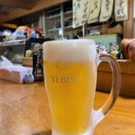居酒屋ふく郎 - ふく郎＠青森　生ビール ヱビス　2020年9月