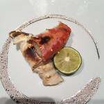 浅草むぎとろ - 焼きタラバ蟹 帆立