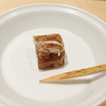 銀座 しのはら - 黒糖と百合根の葛焼き