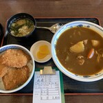 大衆食堂正広 - カレーラーメン　ミニタレかつ丼