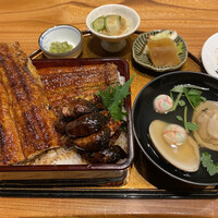 鰻う おか冨士 - 肝入り上鰻重¥6.150 ハマグリのお吸い物も絶品