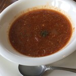 ヨナサルウテ - にんにくとトマトのスープ