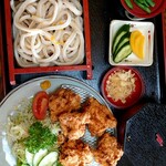 しょうへいうどん - 鶏唐揚げセット(税込1150円)ドリンク付