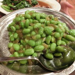 「枝豆と高菜炒め」