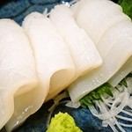 五井酒場 浜長 - やりいか刺身・・・銚子港、本日上がりたてとの事。