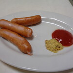 餃子の王将 - ビールセットのシャウエッセン