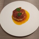 銀座 大石 - 白子の揚げ焼き